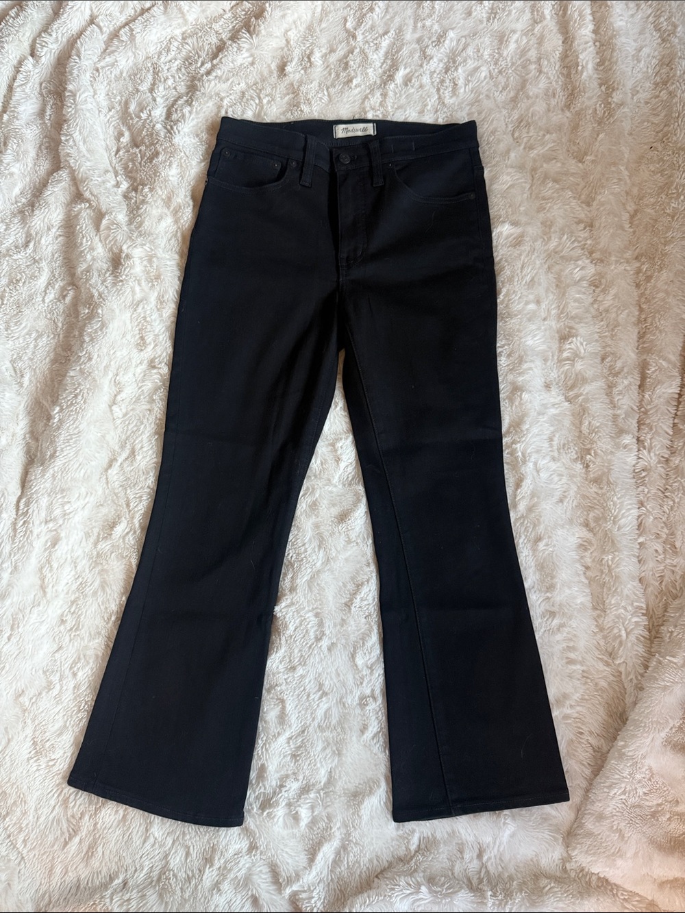 Madewell Black Denim Jeans with Logo Waistband